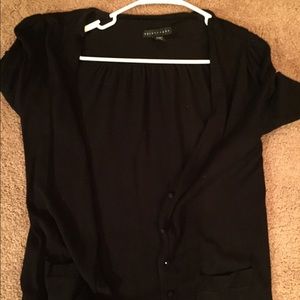 Short Sleeved Black Cardigan